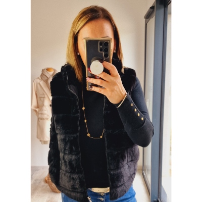 GILET LOUNA NOIR