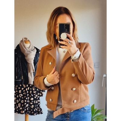 MANTEAU INES CAMEL