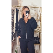 ENSEMBLE JOGG AVEC VESTE NOIR