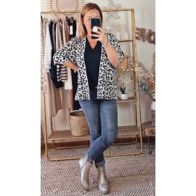 GILET LEOPARD