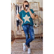 PULL STAR BLEU CANARD