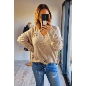 PULL PAULINE TAUPE