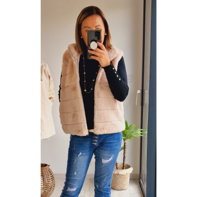 GILET LOUNA BEIGE